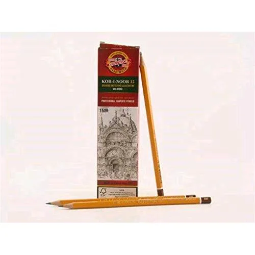 KOH-I-NOOR Matite di Grafite H 1500- 3B Conf 12 Pz.