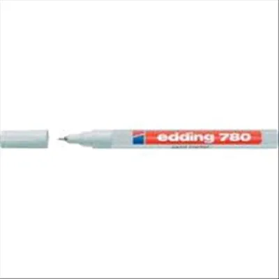 Edding 780 Marcatore Permanente Bianco Punta Fine 0.8 mm Conf 10 Pz.