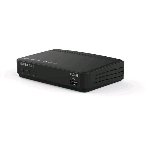 I-CAN T860 New Zapper Decoder Digitale Terrestre DVB-T2 Free To Air Hevc 10BIT