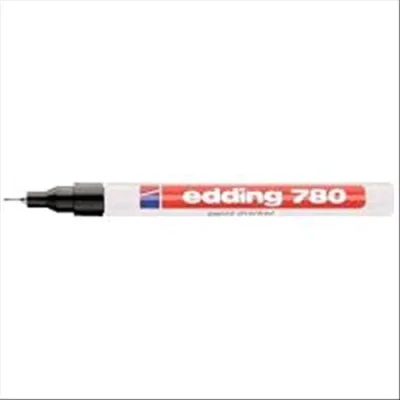 Edding 780 Marcatore Permanente Nero Punta Fine 0.8 mm Conf 10 Pz.