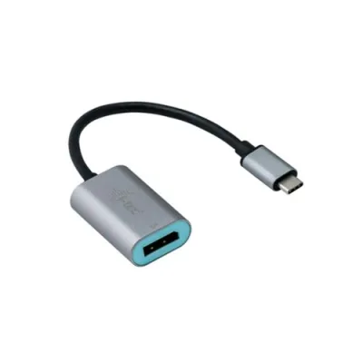 I-TEC Adattator USB-C Maschio Display Port 4K 60Hz Femmina Grigio