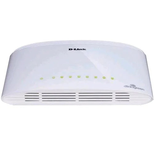 D-Link DGS-1008D Switch 8 Porte LAN RJ-45 10/100/1000 White Garanzia Italia