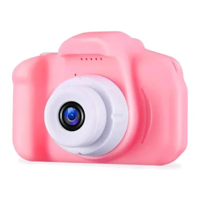 Celly Camera For Kids 3 Fotocamera per Bambini 3MPX Registrazione Video fino a 3 Minuti Microfono Integrato Pink