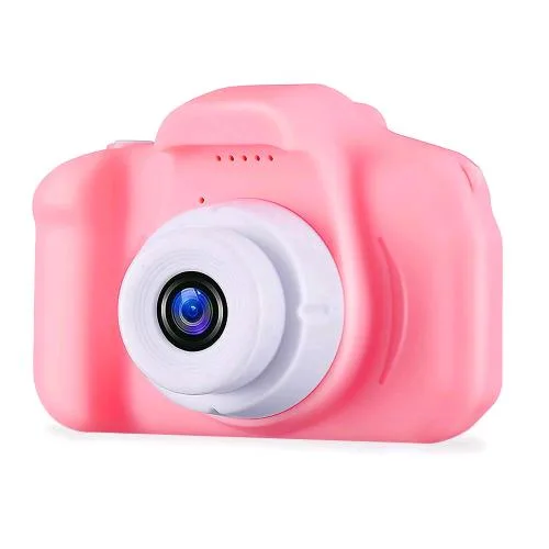 Celly Camera For Kids 3 Fotocamera per Bambini 3MPX Registrazione Video fino a 3 Minuti Microfono Integrato Pink