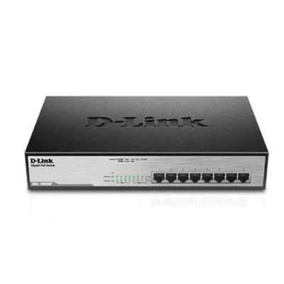 D-Link DGS-1008MP Switch Non Gestito 8 Porte Gigabit Ethernet 10/100/1000 RJ-45 Full Duplex POE (140 W) Montabile su Rack