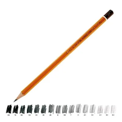 KOH-I-NOOR Matite di Grafite H 1500- 6H Conf 12 Pz.