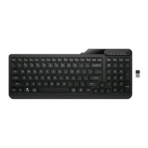 HP 475 Dual Mode Tastiera Wireless Multidispositivo 2.4 GHz - Bluetooth 5.3 Tasti a Profilo Ribassato 12 Pulsanti Programmabili Layout Italiano Nero