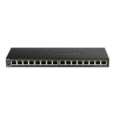 D-Link DGS-1016S Switch 16 Porte Gigabit Non Gestito 10/100/1000 Black