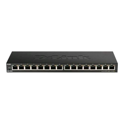 D-Link DGS-1016S Switch 16 Porte Gigabit Non Gestito 10/100/1000 Black