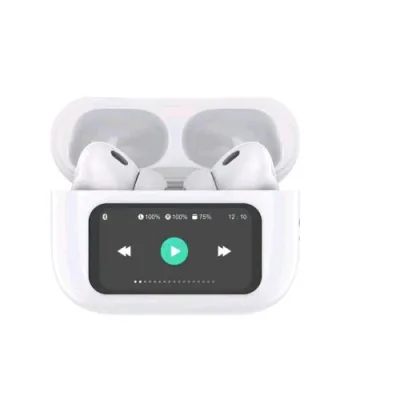Celly Soundled Auricolari TWS in-Ear Bluetooth 5.4 Cancellazione del Rumore ANC & Enc con Display LED Bianco
