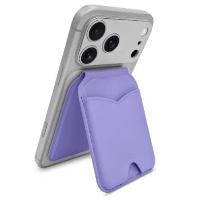 Celly Card Holder Portacarte con Specchio Magsafe Supporto in Posizione Verticale
