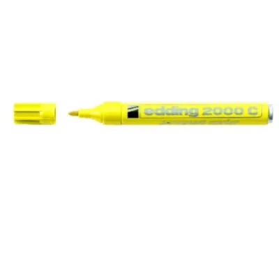 Edding e 2000 Marcatore Permanente Punta Arrotondata 1.5/3 mm Giallo Conf 10 Pz.