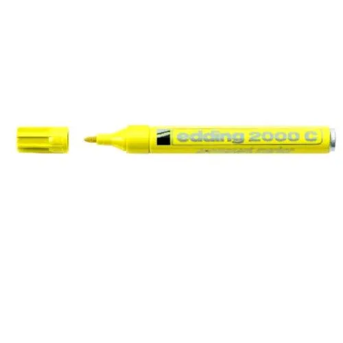 Edding e 2000 Marcatore Permanente Punta Arrotondata 1.5/3 mm Giallo Conf 10 Pz.