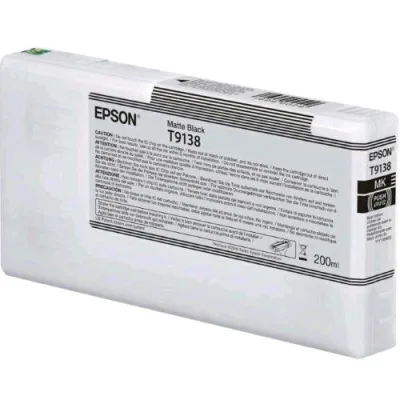 Epson T9138 CARTUCCIA INK MATTE BLACK 200 ML SureColor SC-P5000 STD Spectro, SC-P5000 Violet, SC-P5000 Violet Spectro