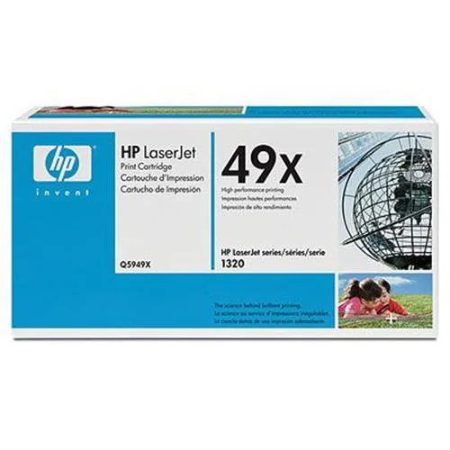 HP 49X Toner Nero per HP Laserjet 1320 Garanzia Italia (Q5949X)