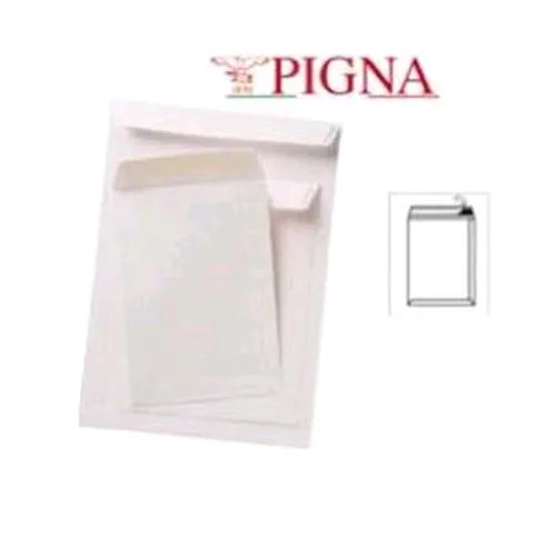 Pigna Buste a Sacco C/Strip 230X330 mm Col. Bianco Conf 100 Pz.