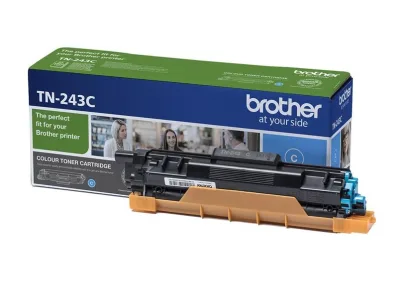 Brother TN-243C Toner Ciano 1.000 Pag per HLL3210CW / HLL3230CDW / HLL3270CDW / DCPL3550CDW / MFCL3730CDN / MFCL3750CDW / MFCL3770CDW