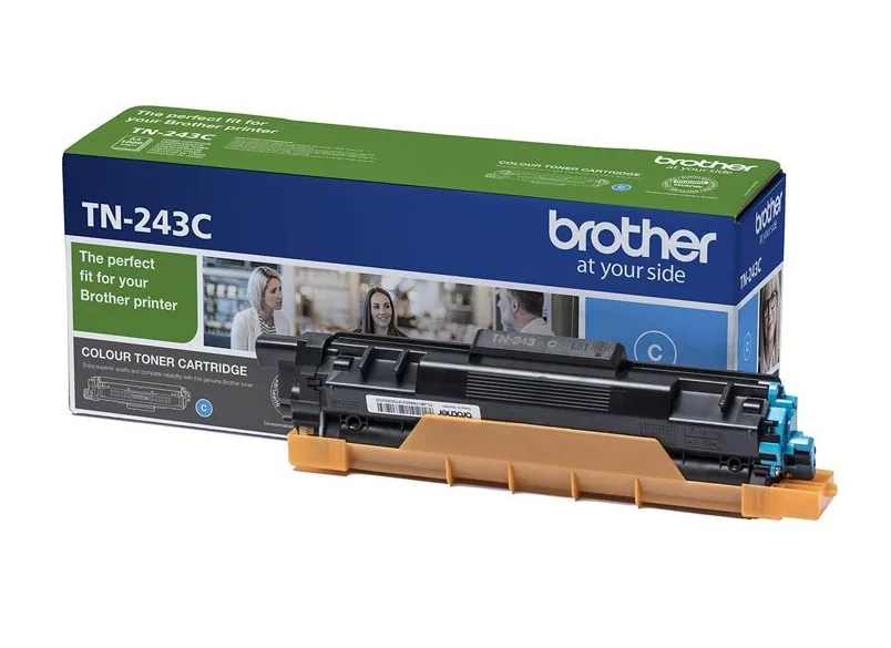 Brother TN-243C Toner Ciano 1.000 Pag per HLL3210CW / HLL3230CDW / HLL3270CDW / DCPL3550CDW / MFCL3730CDN / MFCL3750CDW / MFCL3770CDW