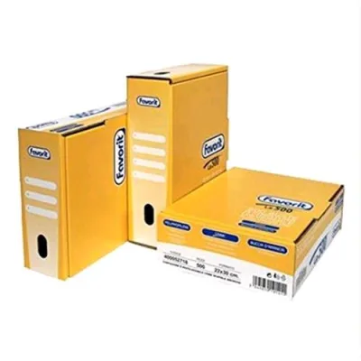 Favorit Linear la 500 Buste con Foratura Universale in PP CM 22X30 A4 Buccia D'arancio Trasparente Conf 500 Pz.