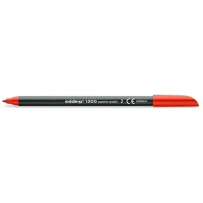 Edding Pennarello Punta in Fibra Conica Rosso Media Conf 10 Pz.