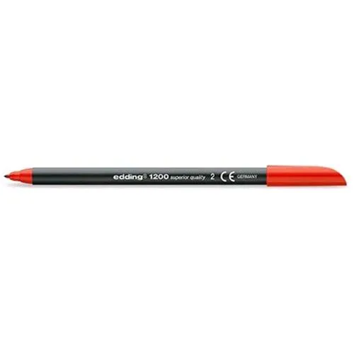 Edding Pennarello Punta in Fibra Conica Rosso Media Conf 10 Pz.