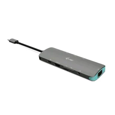I-TEC C31NANODOCKLANPD Nano Docking Station Metallo USB-C 4K 1X HDMI 1X Ethernet Glan 3X USB 3.0 1X SD/Microsd 1X Audio Power Delivery 100W Grigio