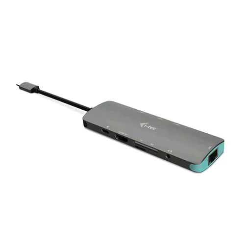 I-TEC C31NANODOCKLANPD Nano Docking Station Metallo USB-C 4K 1X HDMI 1X Ethernet Glan 3X USB 3.0 1X SD/Microsd 1X Audio Power Delivery 100W Grigio
