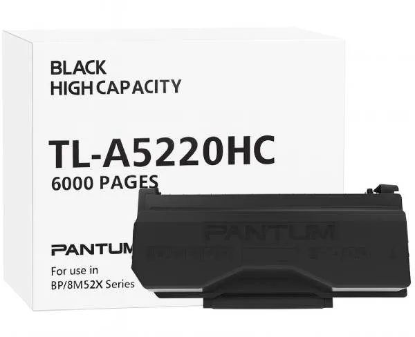 TONER PANTUM TL-A5220HC BK 6000PG PER SERIE BP/BM52XX WHITE BOX