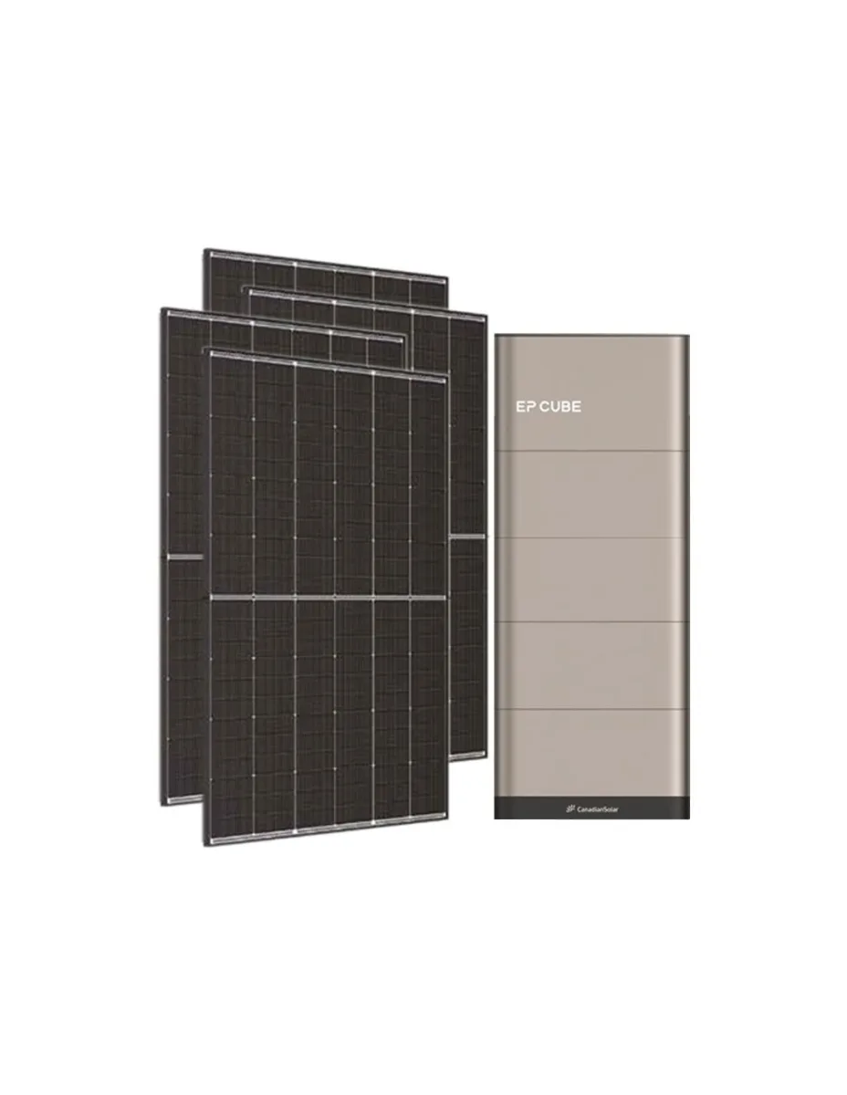 Kit fotovoltaico monofase 7280W inverter 6kW EP CUBE batteria al litio 15kWh CanadianSolar