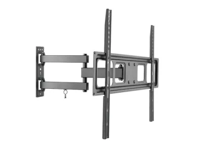 Equip 650342 Supporto da Parete per TV 37-70" 4 Snodi Inclinabili fino a 35kg Vesa 600X400 Nero