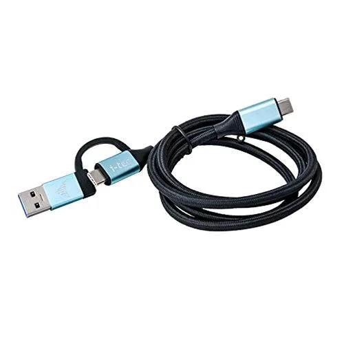 I-TEC C31USBCACBL Cavo USB 1 M 3.0 USB C Nero Blu