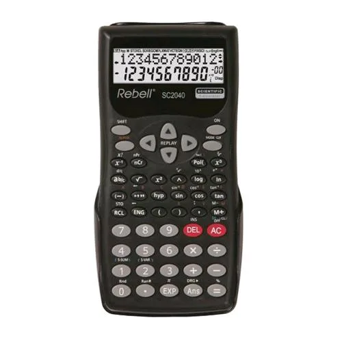 Rebell SC2040 Calcolatrice Scentifica 240 Funzioni 12 Cifre Col. Nero