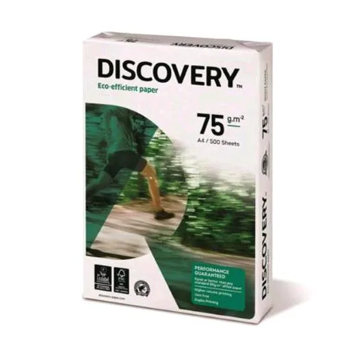 Navigator Discovery Risma da 500 Fogli 75 g 29.7 x 42 cm A3 Bianco Conf 5 Pz.