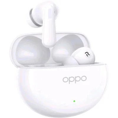 OPPO Enco AIR4 Auricolari True Wireless, 44H di Autonomia, Driver in Titanio, Bluetooth 5.4, Controlli Touch, Cancellazione del Rumore ai, Android e Ios, IP55 Silky White