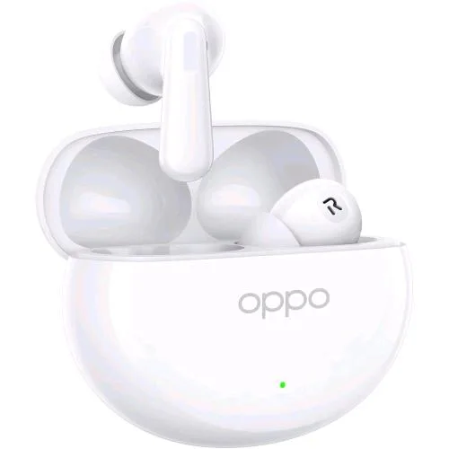 OPPO Enco AIR4 Auricolari True Wireless, 44H di Autonomia, Driver in Titanio, Bluetooth 5.4, Controlli Touch, Cancellazione del Rumore ai, Android e Ios, IP55 Silky White