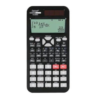Rebell SC2080S Calcolatrice Scentifica 417 Funzioni 16 Cifre Col. Nero