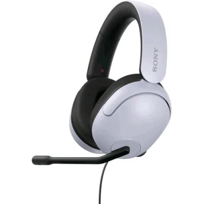 SONY WHG500W Inzone H3 Cuffie Gaming 360 Spatial Sound per Gaming Software Inzone Hub Bianco Nero