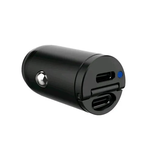 Celly Caricabatterie da Auto 30W 2 x USB-C Nero