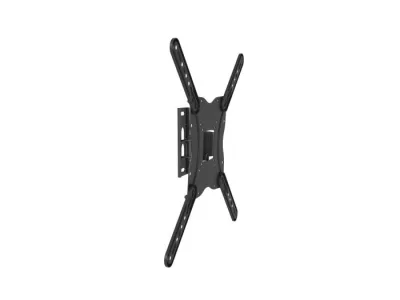Equip 650405 Staffa da Parete Snodabile per TV 23"-55" Portata 30kg Max Vesa 400X400 Nero
