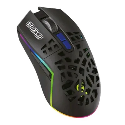 Celly Sparco Clutch Mouse Gaming Wireless Luci RGB Modalita Auto-Sleep Black