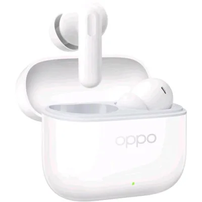 OPPO Enco Buds 3 Pro Auricolari True Wireless, 54H di Autonomia, Driver Dinamico da 12.4mm, BT 5.4, Controlli Touch, Cancellazione Rumore Passiva, Android e Ios, IP55 Bianco
