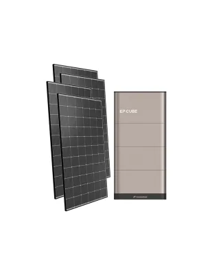 Kit fotovoltaico monofase 6060W inverter 6kW EP CUBE batteria al litio 10kWh CanadianSolar
