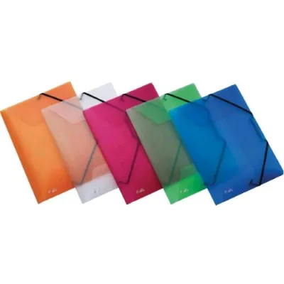 Favorit Lumina Cartella 3 Lembi con Elastico in PP 300X220 mm Dorso 3 cm Cololri Assortiti