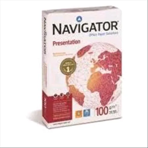 Navigator Presentation 5 Risme 500 Fogli/Risma Carta Formato A4 100 g/M2 Colore Bianco