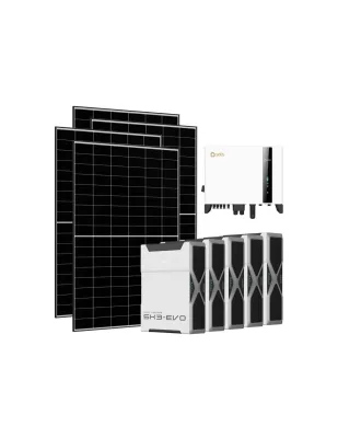 Kit fotovoltaico trifase 10450W inverter 10kW Solis litio 26.1kWh Weco EVO 5k3