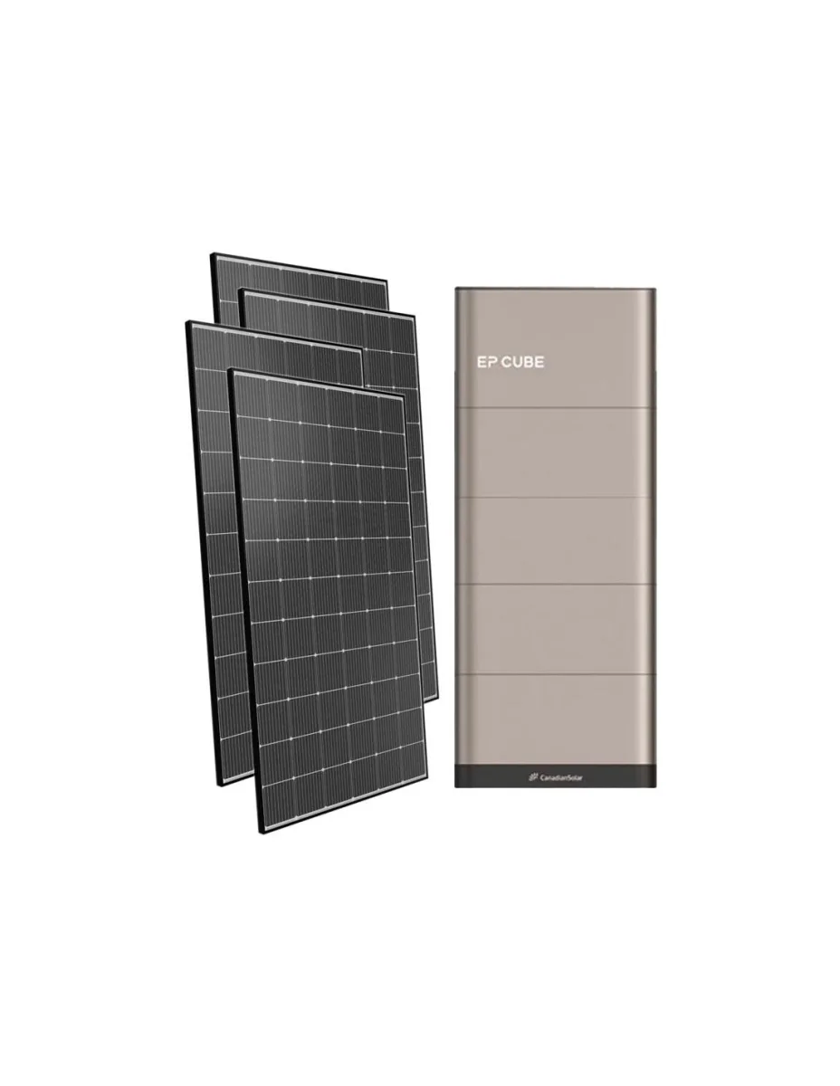 Kit fotovoltaico monofase 6060W inverter 6kW EP CUBE batteria al litio 15kWh CanadianSolar