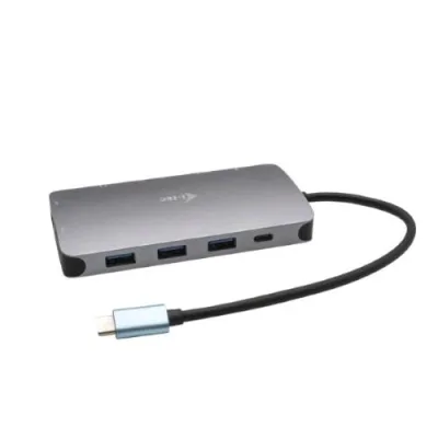 I-TEC Docking Station Nano USB-C MTL HDMI VGA Porta LAN Power Delivery 100W Grigio