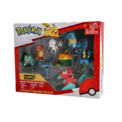 Rei Toys Pokemon Battle Ready Set 8 Personaggi Assortiti