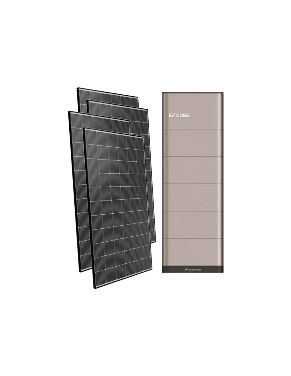 Kit fotovoltaico monofase 6060W inverter 6kW EP CUBE batteria al litio 20kWh CanadianSolar
