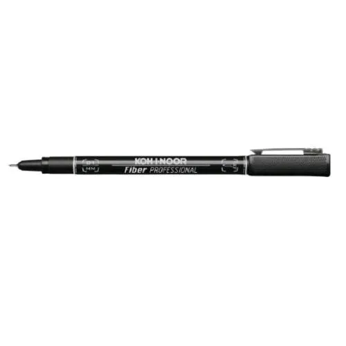 KOH-I-NOOR Penne a Fibra Tratto 0.1 mm Inchiostro Nero Conf 10 Pz.